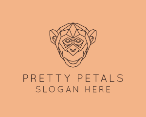 Monkey Wild Animal logo design