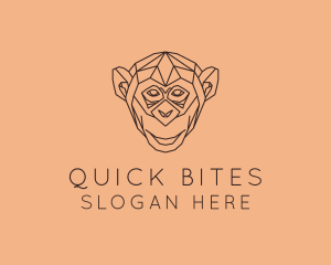 Monkey Wild Animal logo design