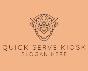 Monkey Wild Animal logo design