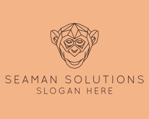 Monkey Wild Animal logo design