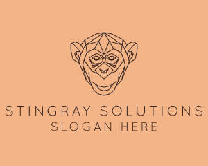 Monkey Wild Animal logo design