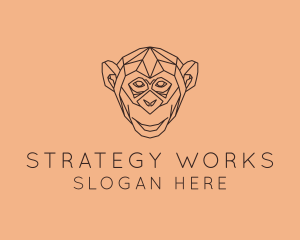 Monkey Wild Animal logo design