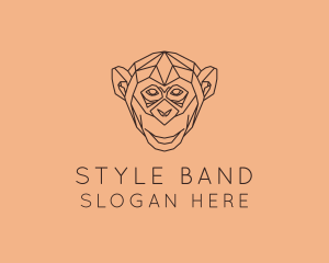 Monkey Wild Animal logo design