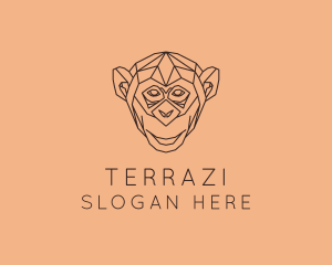 Monkey Wild Animal logo design