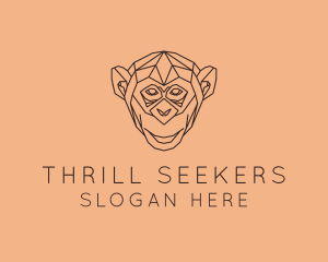 Monkey Wild Animal logo design