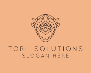 Monkey Wild Animal logo design