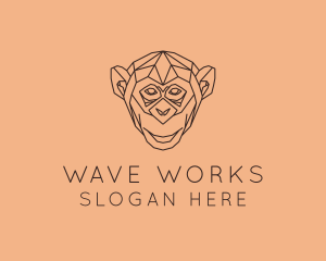 Monkey Wild Animal logo design