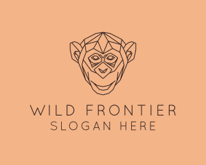 Monkey Wild Animal logo design