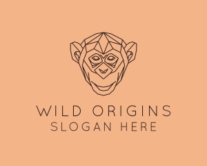 Monkey Wild Animal logo design