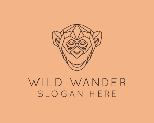 Monkey Wild Animal logo design