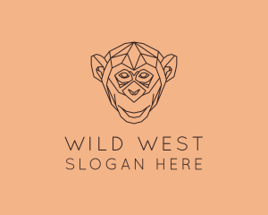 Monkey Wild Animal logo design