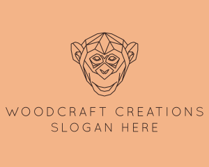 Monkey Wild Animal logo design