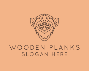 Monkey Wild Animal logo design