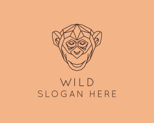 Monkey Wild Animal logo design