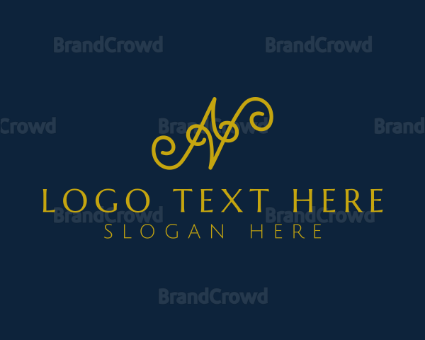 Ornate Luxury Cursive Logo