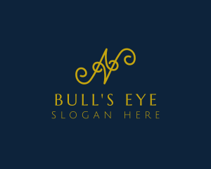 Ornate Luxury Cursive logo design