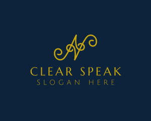 Ornate Luxury Cursive logo design