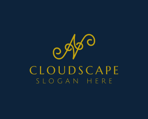 Ornate Luxury Cursive logo design