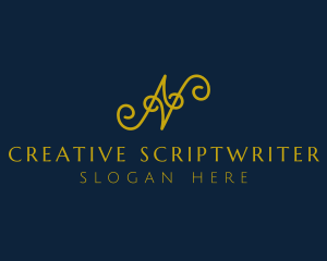 Ornate Luxury Cursive logo design