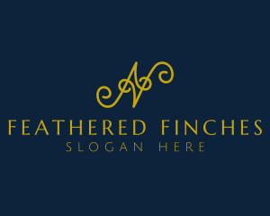 Ornate Luxury Cursive logo design