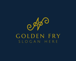 Ornate Luxury Cursive logo design