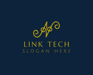 Ornate Luxury Cursive logo design