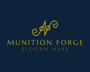 Ornate Luxury Cursive logo design