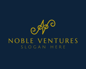 Ornate Luxury Cursive logo design