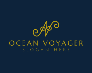 Ornate Luxury Cursive logo design