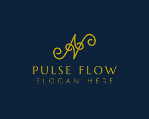 Ornate Luxury Cursive logo design