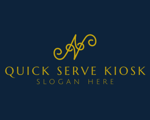 Ornate Luxury Cursive logo design