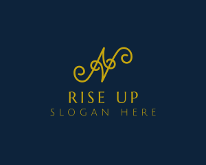 Ornate Luxury Cursive logo design