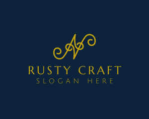 Ornate Luxury Cursive logo design