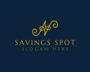 Ornate Luxury Cursive logo design