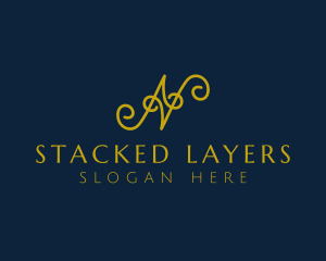 Ornate Luxury Cursive logo design