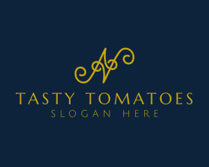 Ornate Luxury Cursive logo design