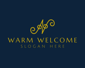 Hospitality - Ornate Luxury Cursive logo design