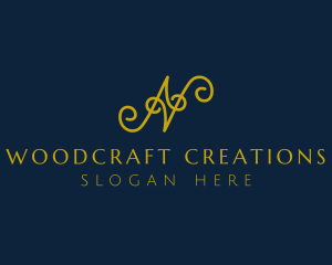 Ornate Luxury Cursive logo design