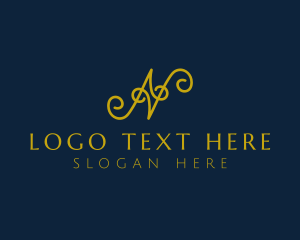 Ornate Luxury Cursive Logo