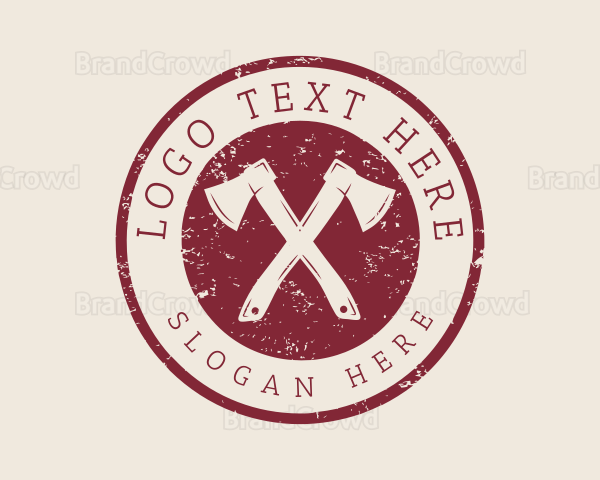 Rustic Hatchet Axe Logo