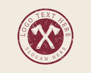 Rustic Hatchet Axe Logo