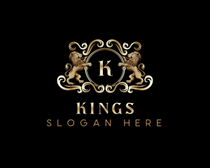 King Lion Crest logo design