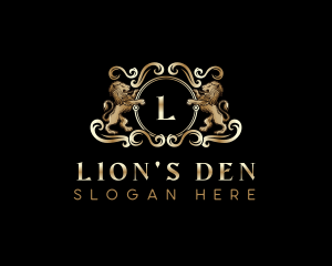 King Lion Crest logo design