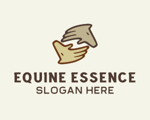 Equine - Equine Horse Hands logo design