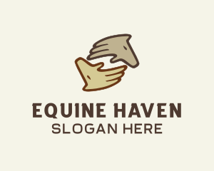 Equine Horse Hands logo design