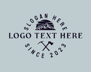 Outdoor - Rustic Mountain Adventure logo design