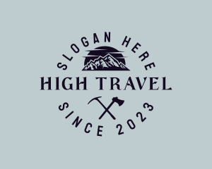 Rustic Mountain Adventure Logo