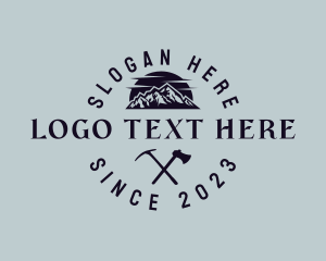 Rustic Mountain Adventure Logo