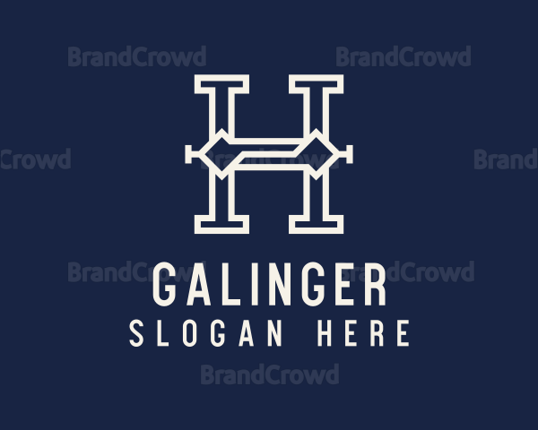 Modern Startup Business Letter H Logo
