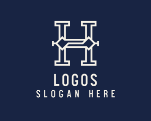 Modern Startup Business Letter H Logo